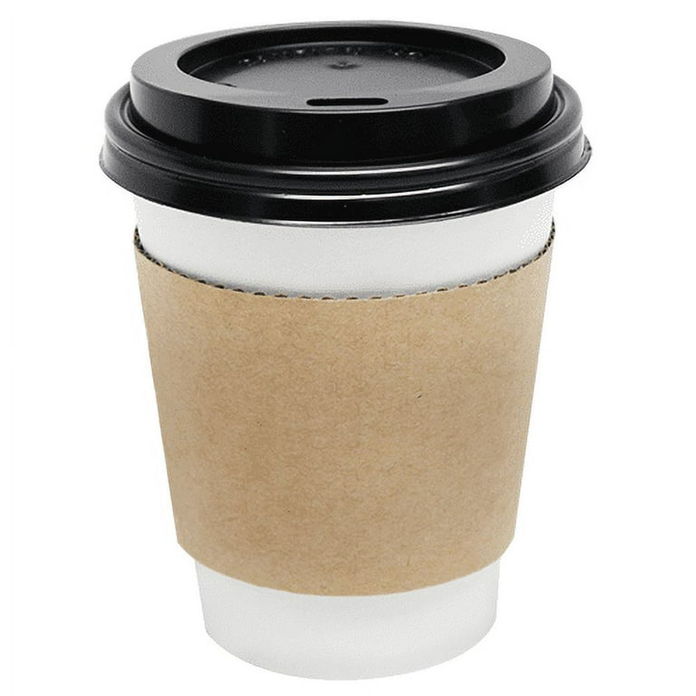 Karat Traditional Paper Cup Sleeve for 8 Ounce Hot Cups, Brown (1000 Pack)
