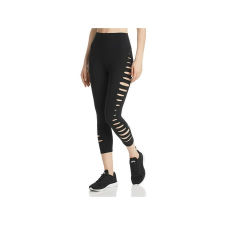 Alo Yoga Womens Slice High Waist Fitness Yoga Legging Black L
