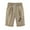 Khaki3, variant on Zkozptok Women's Elastic Tie Print Shorts High Waist Straight Wide Leg Summer Casual Loose Pants with Pockets