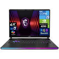 thumbnail image 2 of MSI Raider GE68 HX AI Gaming Laptop 16.0in 120Hz IPS 4K Display (Intel i9-14900HX, NVIDIA GeForce RTX 4090 16GB, 64GB DDR5, 2x1TB SSD R0  (2TB), Per Key RGB KB, Win 11 Pro) w/Premium Backpack, 2 of 7