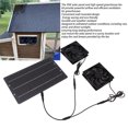thumbnail image 4 of Solar Powered Dual Exhaust Fan, Wall Mounted Greenhouse Solar Fan  For Sheds, 4 of 8