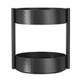 thumbnail image 3 of Lazy Susan Organizer 2 Tier - Turntable Spice Rack 10 inch Adjustable Metal Rotating Lazy Susan for Cabinet Pantry Kitchen Countertop Dining Table Cupboard Bathroom Vanity Storage Black, 3 of 8
