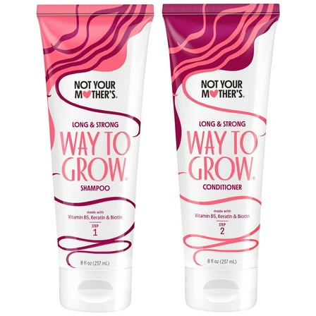 Not Your Mother's Way to Grow Long and Strong Shampoo and Conditioner Set, 8 fl oz, 2 Pack