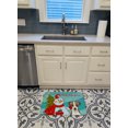 thumbnail image 3 of Carolines Treasures BB1822RUG Snowman with Jack Russell Terrier Machine Washable Memory Foam Mat, 3 of 4