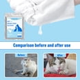 thumbnail image 2 of 6 uds gatos perros guantes de limpieza no tejidos sin enjuague guantes desechables para mascotas toallitas, 2 of 9