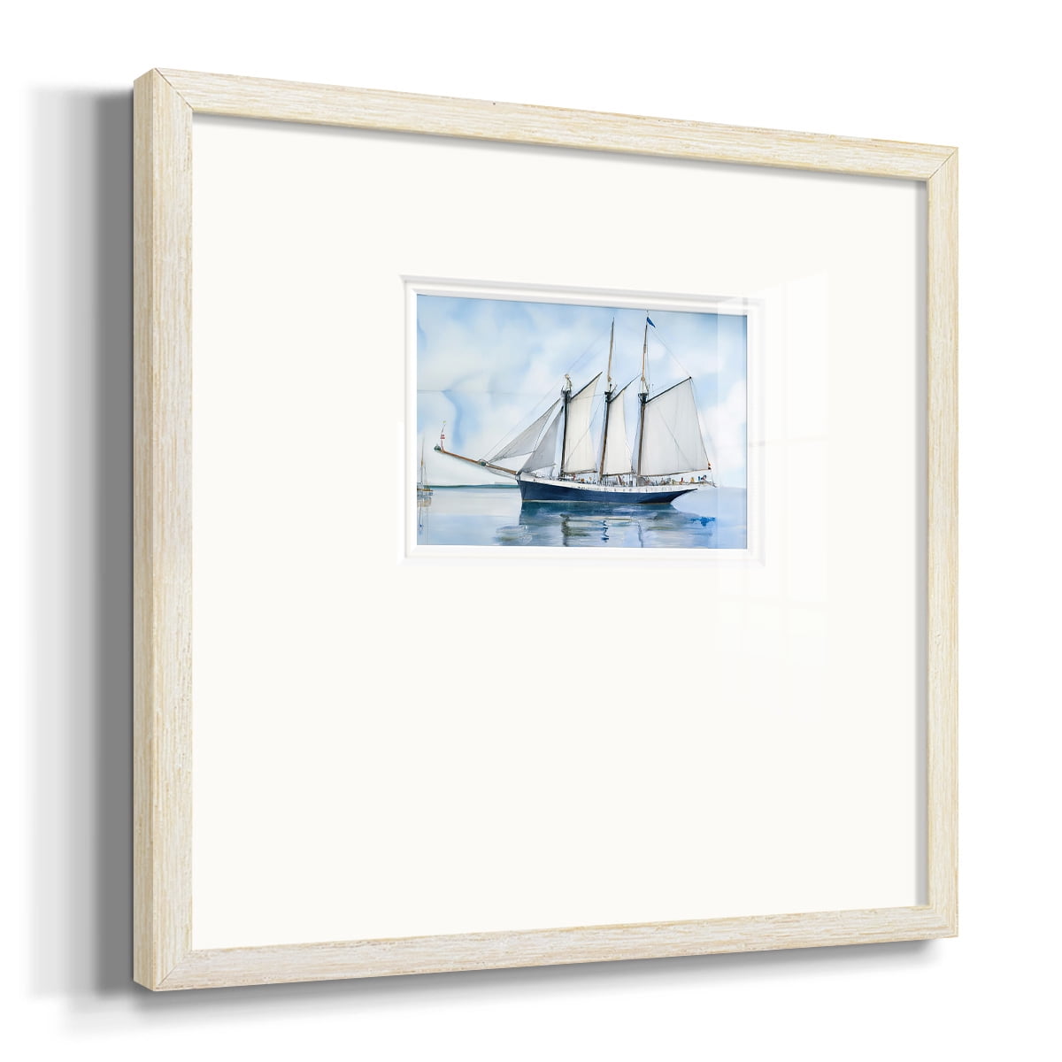 Blue SailPremium Framed Print
