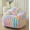 Rainbow, variant on XeGe Fluffy Faux Rabbit Fur Bean Bag Chair Cover(No Filler), Luxury Plush Shaggy Striped Stuffed Animal Storage Bean Bag, 3FT Big Adults Fuzzy Decorative Beanbag Cover Bedroom Living Room, Rainbow