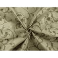 thumbnail image 2 of Taupe/Green Vine Embroidered Drapery Fabric, Fabric By the Yard, 2 of 4