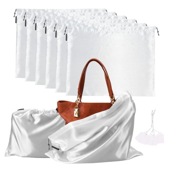 Bolsas antipolvo para bolsos, paquete de 6, bolsa de viaje, funda antipolvo de seda