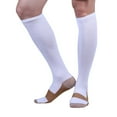 thumbnail image 3 of Extreme Fit Unisex Moisture Wicking Nylon Compression Socks, White (6 Pack), 3 of 3