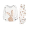 thumbnail image 4 of Family Easter Pajama Set Long Sleeve Top Pants Breathable Comfortable Fabric Bunny Egg Print Loungewear Perfect For Spring Celebrations And Family Bonding, 4 of 4