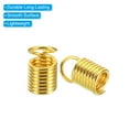 thumbnail image 4 of Unique Bargains Cord End Caps, 100Pcs 5x9mm Metal Spring Coil End Tips Crimp Terminators Caps Gold Tone, 4 of 5