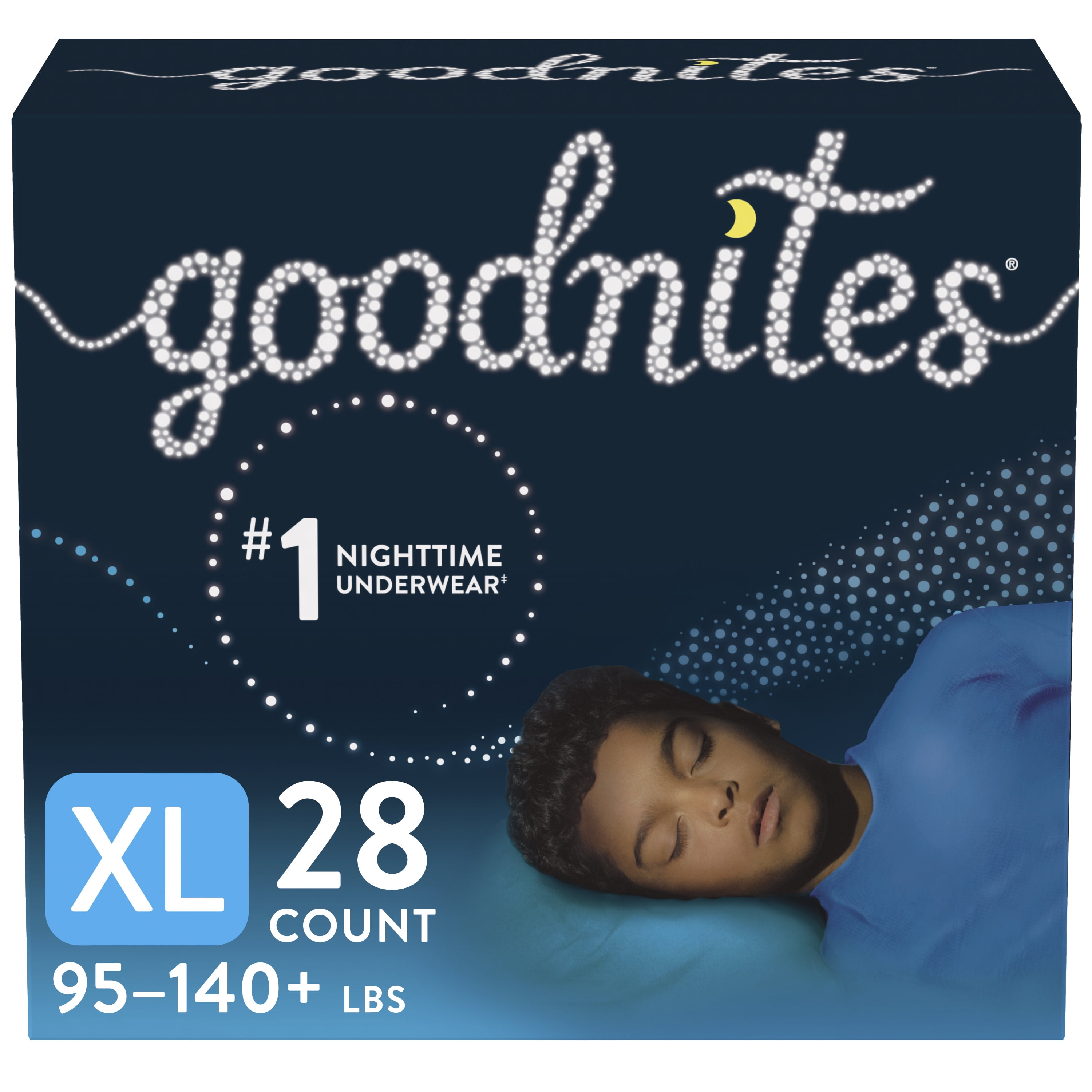 Goodnites Girls' Nighttime Bedwetting Underwear, XS (28-43