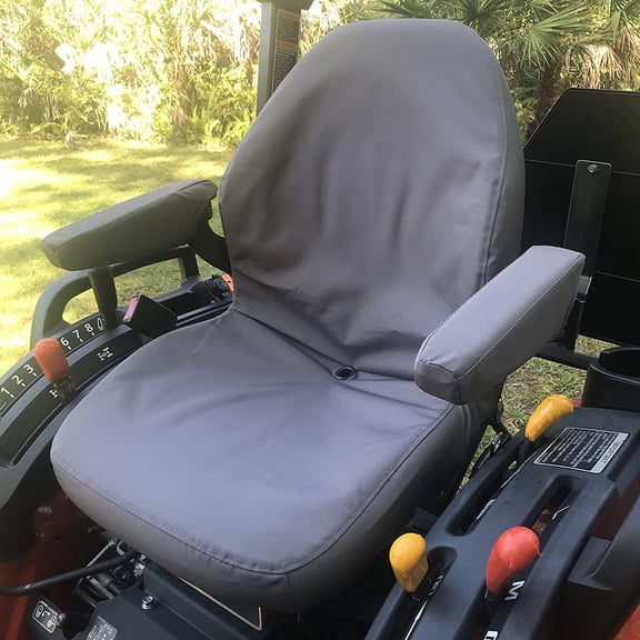 KU25 Durafit Seat Covers, Custom Fit Kubota Seat Covers for tractor B2301 B2601 and MX6000 cab tractor in Gray Endura