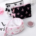 thumbnail image 5 of Bow Makeup Bag, Small Makeup Pouch Coin Purse Storage, Cute Puffy Cosmetic Pouch Toiletry Bag For Women, 5 of 7