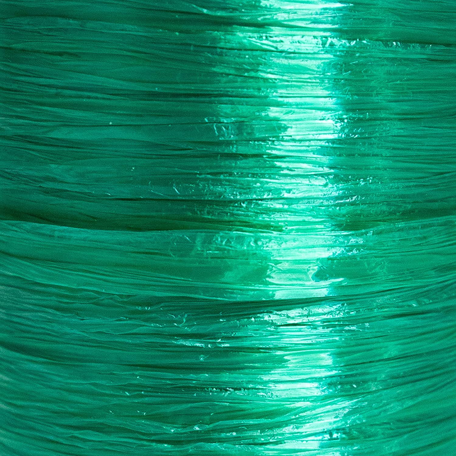 Pearlized Raffia Ribbon Roll 100 Yards for Kraft Packaging and Decoration Kelly Green 