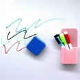 thumbnail image 3 of 8 Pack Magnetic White Board Erasers, Dry Eraser Chalkboard Cleaner Bulk Mini Size 4 Colors Smudge Free Small Dry Erase Board Erasers Classroom Teache, 3 of 4