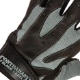 thumbnail image 2 of Contraband Black Label 5150 Mens Pro Leather Fingerless Weight Lifting Gloves - Durable Light - Medium Padded Split Leather Gym Gloves - Perfect Classic Lifting Gloves (Pair) (Gray, Large), 2 of 3