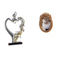 thumbnail image 1 of Figura De Pareja Romántica Y Marco De Fotos De Resina Ornamentado, Adorno De Escritorio Coleccionable Para Dormitorio, Boda, Estantería, Decoración Del Hogar, Soporte De Exhibición De Mesa, 1 of 8