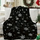 thumbnail image 4 of Christmas Snowflake Print Blanket Soft Warm Sofa Bed Office Travel Multipurpose Blanket, 4 of 6
