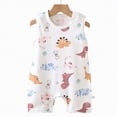 thumbnail image 4 of TOWED22 Newborn Baby Girl Clothes Infant Cute Print Romper Summer Outfit for Girls Ruffle Sleeve Bodysuit Jumpsuit Brick Red,0-6 M, 4 of 4