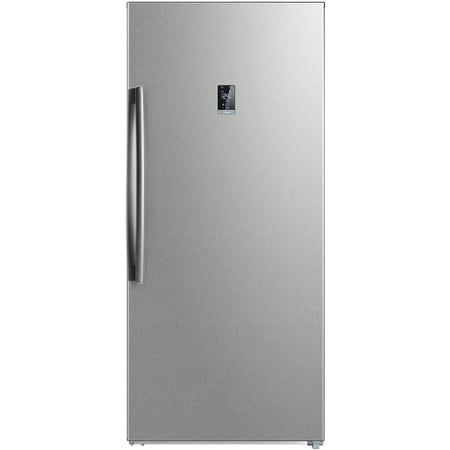Midea 17.0 cu ft Upright Freezer, Stainless Steel