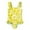 Z01-Yellow, variant on MUXiin Baby 5t Swimsuit Girls One Piece Ruffle Animal Print Girls Bathing Suit Quick Dry Comfortable Fit Surfing Swimsuit Breathable Colorful Kids' Swimming Clothes