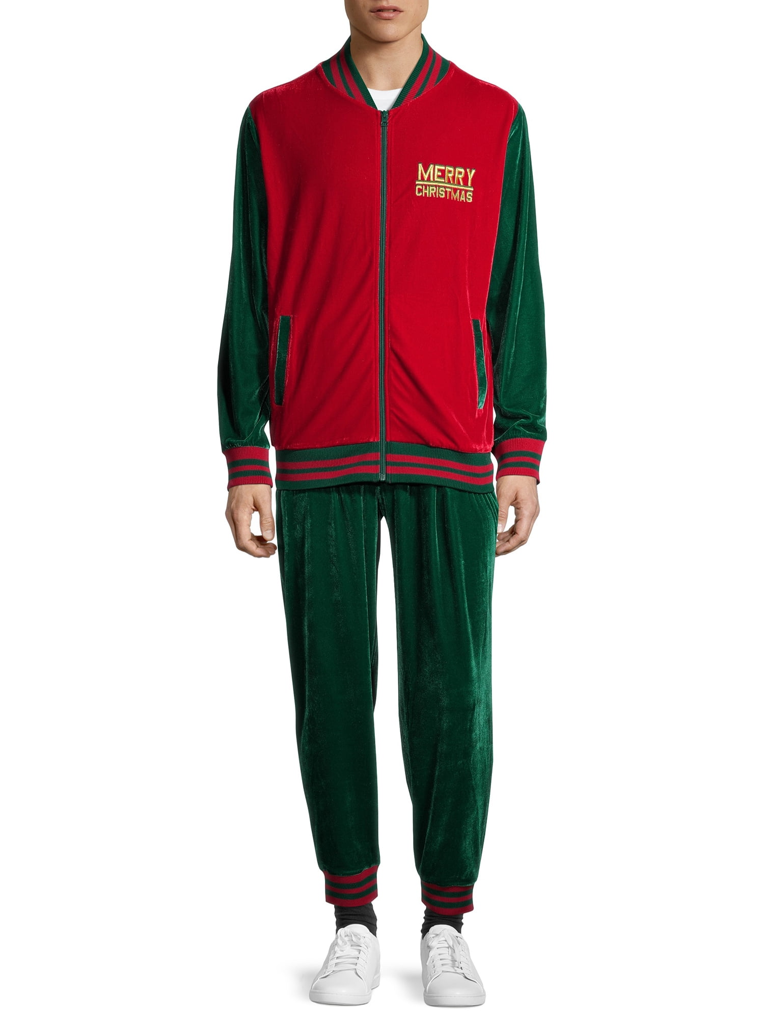 Holiday Time Men's and Big Men's Tracksuit Set, 2Piece