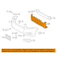 thumbnail image 3 of CAPA For 08-10 Highlander & Hybrid Front Bumper Cover Impact Absorber Foam Pad, 3 of 3