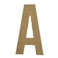 thumbnail image 1 of Wooden Letter Unfinished, Bebas Neue Font, Craft Cutout, 1 of 2