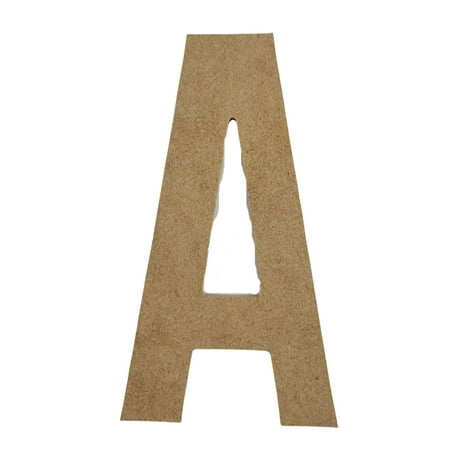Wooden Letter Unfinished, Bebas Neue Font, Craft Cutout