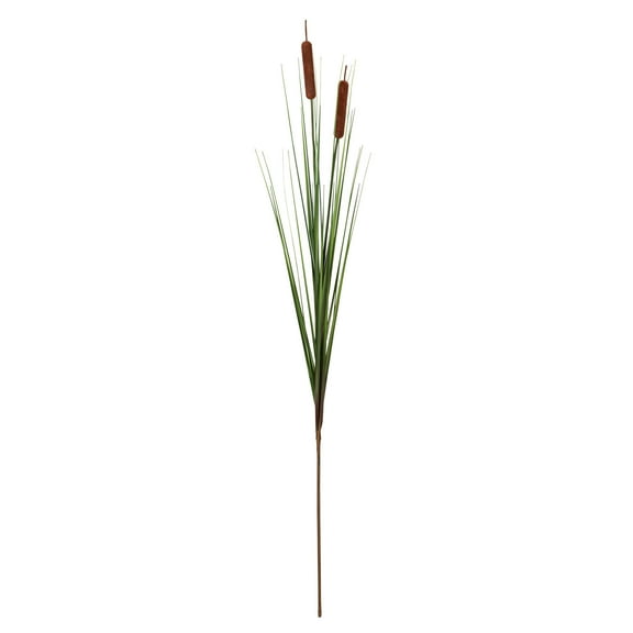 Vickerman 42" Artificial Green Straight Grass and Cattails. Includes 4 sprays per pack.