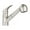 Brushed Nickel, variant on Proflo PFXC5157ZBN 1.5 GPM Single Hole Pull Out Kitchen Faucet - Nickel