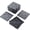 Gray, variant on 44 Pack Plastic Interlocking Deck Tiles,(12pcs Edge Trim+4pcs Corner)Outdoor Patio Flooring, 12"x12" Interlocking Decking Tile Outdoor All Weather Use, Waterproof Patio Pavers for Pool Balcony