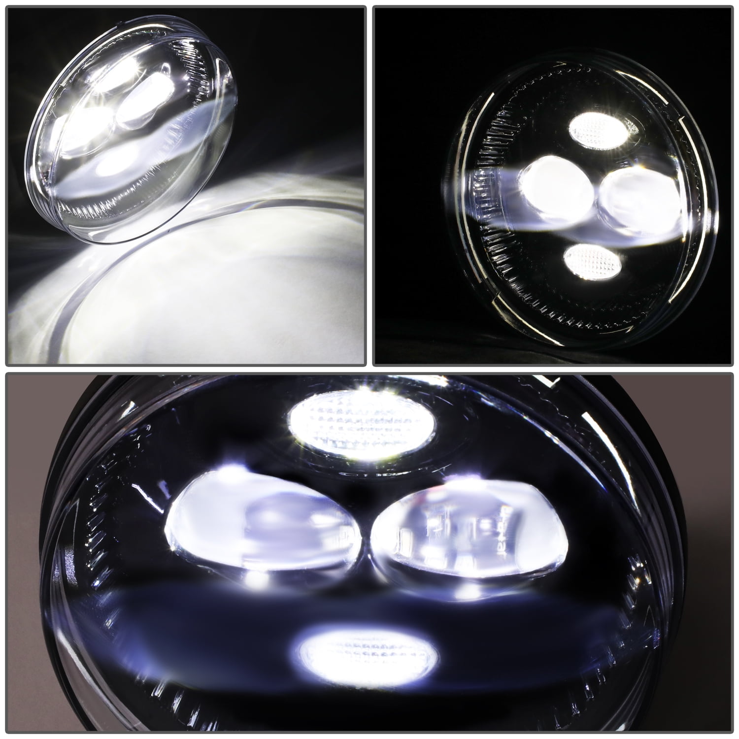 For 2007 to 2014 Sierra 1500 2500HD 3500HD Pair of Clear Lens Full LED Lighting Driving Fog Lights Lamps with Switch 11 12 13