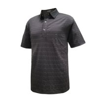 Monterey Club Men's Control Stripe Texture Golf Polo Shirt #3611