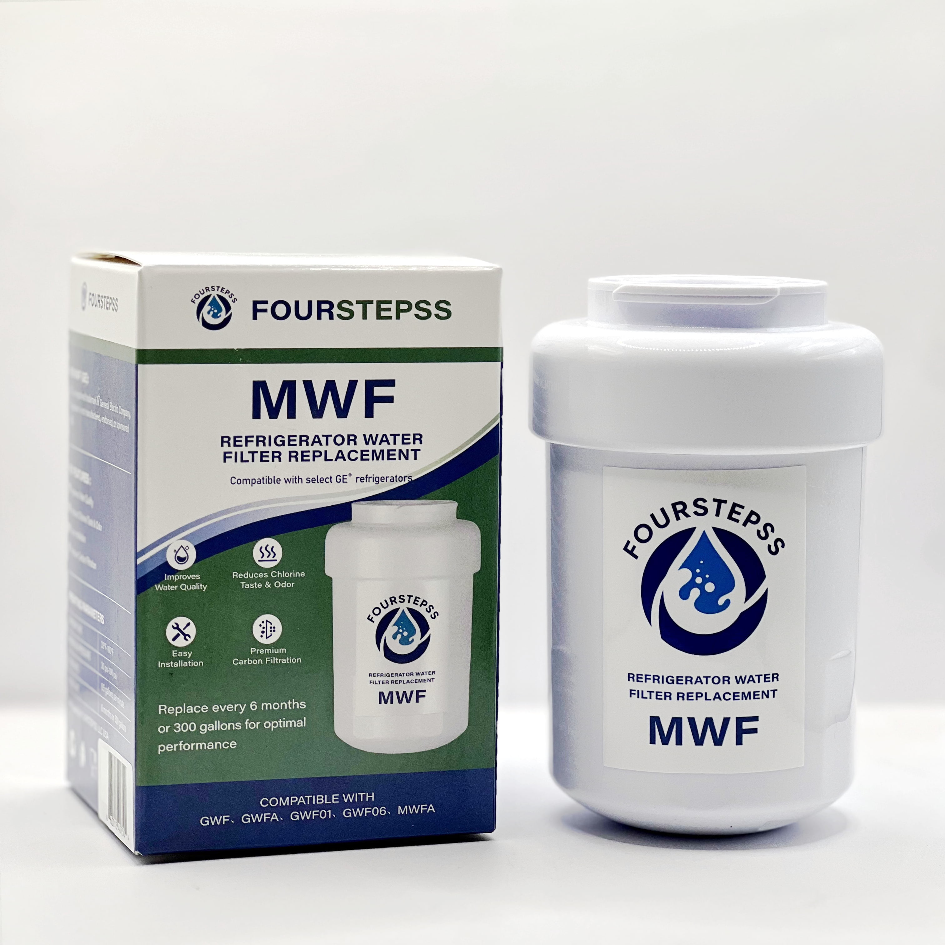 FOURSTEPSS MWF Refrigerator Water Filter Replacement, 1 Pack