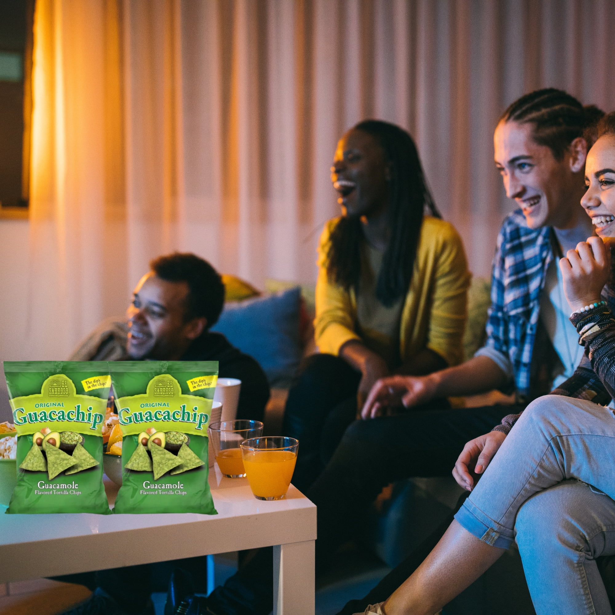 El Saboroso Guacachip Guacamole-Flavored Tortilla Chips (5 oz., 6-pack)