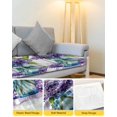 thumbnail image 4 of Purple Hydrangeas Couch Cushion Covers Stretch, Washable Sofa Seat Covers Individual Seat Cushion Sofa Slipcovers Farmhouse Purple Stripe Linen Couch Cover Furniture Protector M-1PCS, 4 of 7