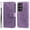Purple, variant on For Samsung Galaxy S26 Edge 5G 6.7" Seven Petal Flower Embossed Strong Magnetic Attachment/Closure, Card Slots/Pocket, PU Leather Flip Wallet Case With Hanging Rope,Blue,For Galaxy S26 Edge 5G