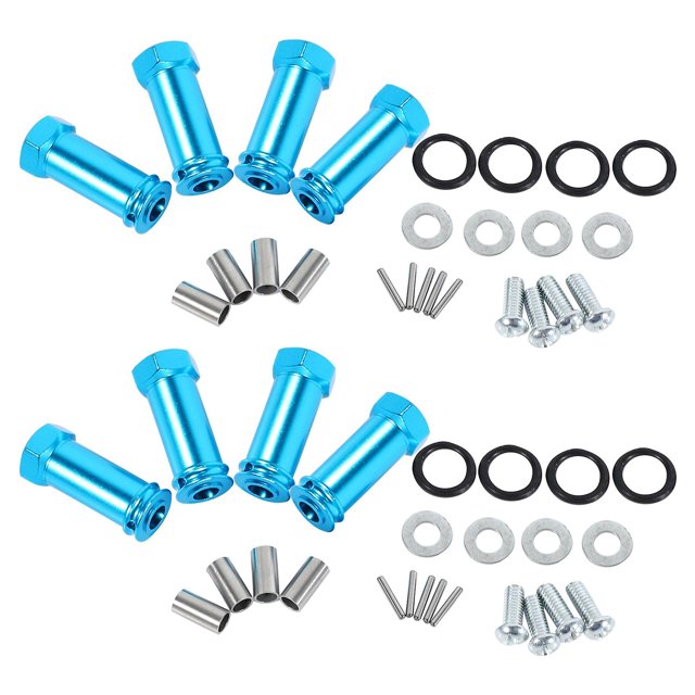 8x Aluminio 12mm Hub Hex 24mm Extensión Adaptador Espaciador de Rueda Ensanchador Para 1/18 A959 Piezas de Actualización Rc