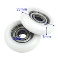 thumbnail image 7 of Wheels Bearing Pulley White POM Moving doors Set Windows 453977 Useful, 7 of 7