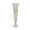 thumbnail image 3 of DecMode 10" Fluted Silver Aluminum Metal Vase, 3 of 7