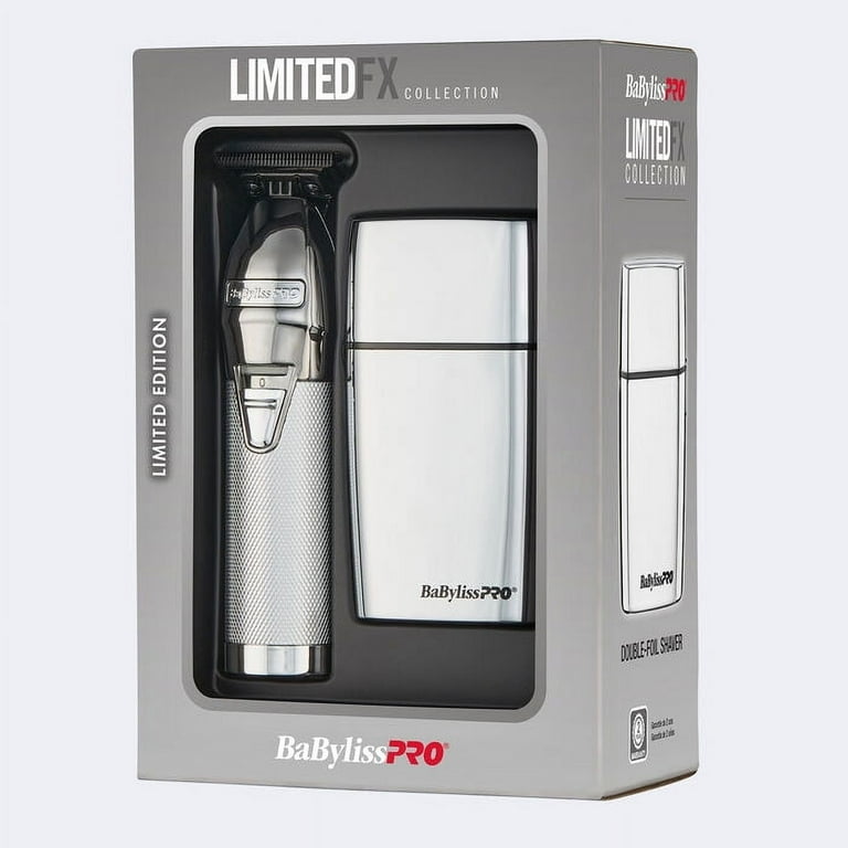 BabylissPRO LimitedFX Silver Trimmer + Double Foil Shaver