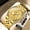 All gold-gold noodles, variant on Men's Premium Ultra-Thin Watch 40mm Waterproof Day Date Luminous Diamond Stainless Steel Wristwatch