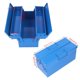 thumbnail image 4 of Caja de almacenamiento de herramientas plegable, caja de herramientas de almacenamiento portátil multifunción para el hogar, 2 capas, 3 bandejas, para reparación de vehículos, 4 of 8