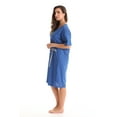 thumbnail image 2 of Just Love Short Sleeve Nightgown Sleep Dress for Women (Royal - Jesus Saves, 1X), 2 of 3