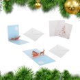 thumbnail image 4 of Paquete de 3 Tarjetas de Felicitación Navideñas con Hermoso árbol de Navidad Papá Noel Papá Noel Elk Adecuado para Cualquier Persona - Coche de ciervos de Navidad Macarena Tarjeta de felicitación de año nuevo, 4 of 8