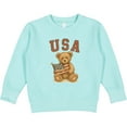 thumbnail image 2 of Inktastic Patriotic USA Teddy Bear with American Flag Toddler Sweatshirt, 2 of 4