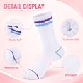 thumbnail image 5 of COOPLUS Women Crew Socks 6 Pairs, Cushioned Athletic Running Breathable Casual Gym Socks for Women, 5 of 10
